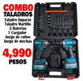 COMBO: 2 Taladro Impacto y Martillo + Juego De Cubos